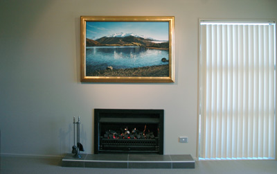 The original, 'Glendhu Bay' by Grant McSherry is a large size oil painting, finished in a hand crafted, gold leaf frame.